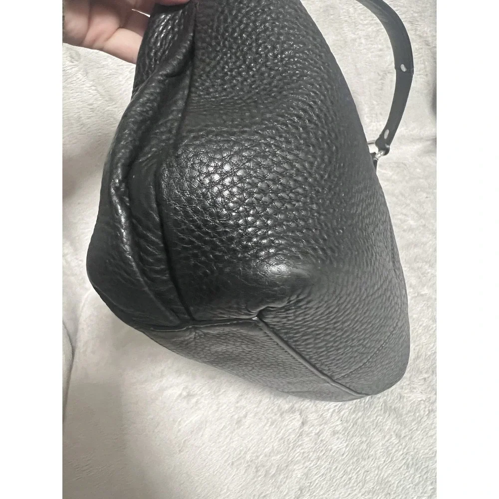 Coach Vintage Leather Hobo Shoulder Bag Penelope Medium Black Pebbled 13159